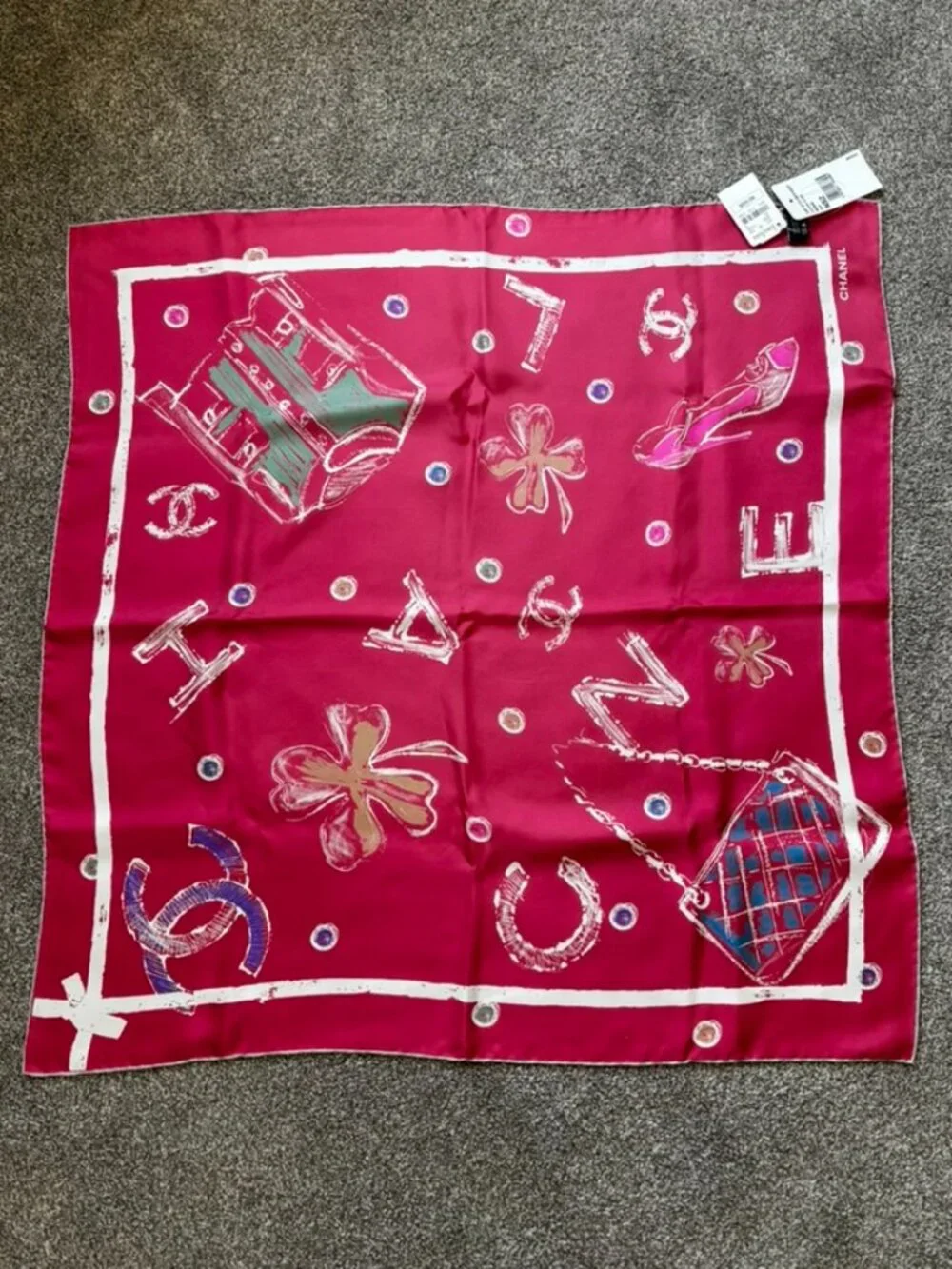 NWT Chanel Lucky Charms 2014 Scarf